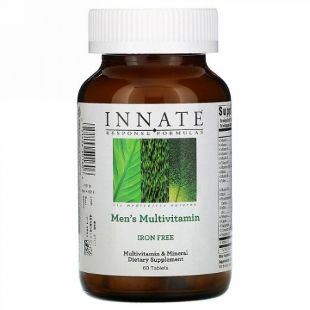 Innate Response Formulas, 男性用マルチビタミン、鉄分不使用、60粒
