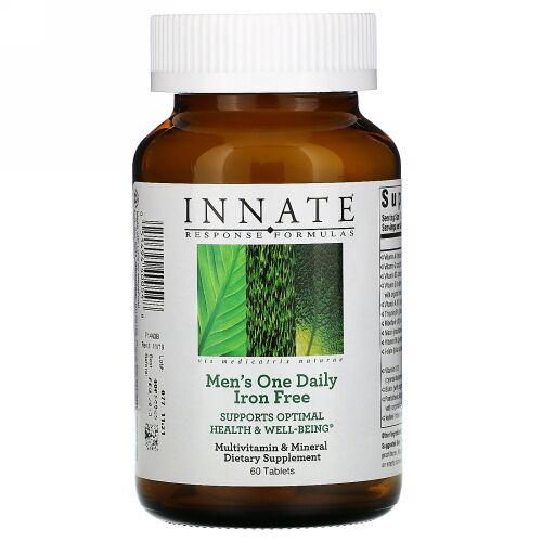Innate Response Formulas, 男性用ワンデイリー、鉄分不使用、60粒
