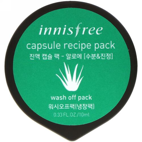 Innisfree, カプセルレシピパック、アロエ、0.33 fl oz (10ml) (Discontinued Item)