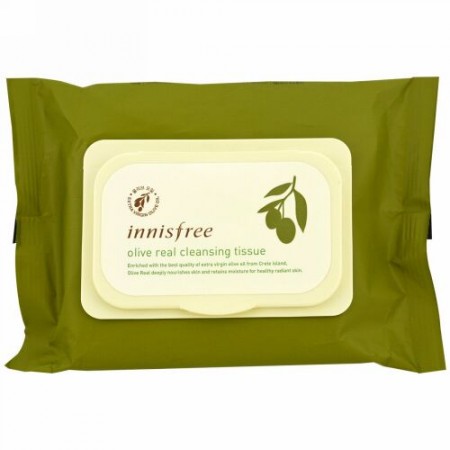 Innisfree, オリーブ リアルクレンジングティシュー、 30 シーツ、 (150 g) (Discontinued Item)