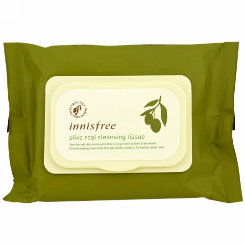 Innisfree, オリーブ リアルクレンジングティシュー、 30 シーツ、 (150 g) (Discontinued Item)