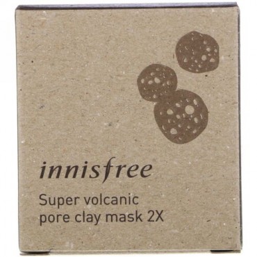 Innisfree, Super Volcanic Pore Clay Mask 2X, 3.38 oz (100 ml) (Discontinued Item)