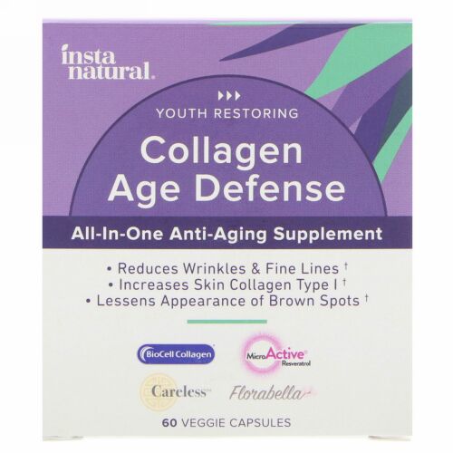 InstaNatural, コラーゲン、オールインワンエイジングケアサプリメント、60錠 (Discontinued Item)