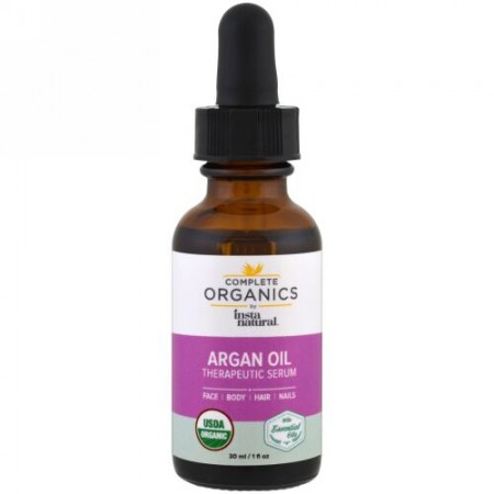 InstaNatural, Complete Organics Argan Oil Therapeutic Serum, 1 fl oz (30 ml) (Discontinued Item)