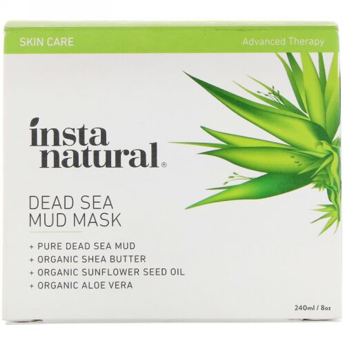 InstaNatural, 死海マッドマスク、ニキビ・シミ用のフェイシャルマスク、8 oz (240 ml) (Discontinued Item)