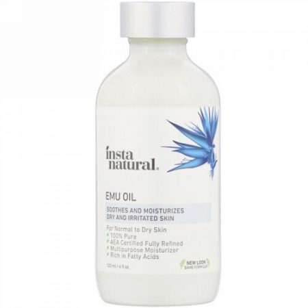 InstaNatural, エミューオイル、ボディトリートメント、120ml（4液量オンス）