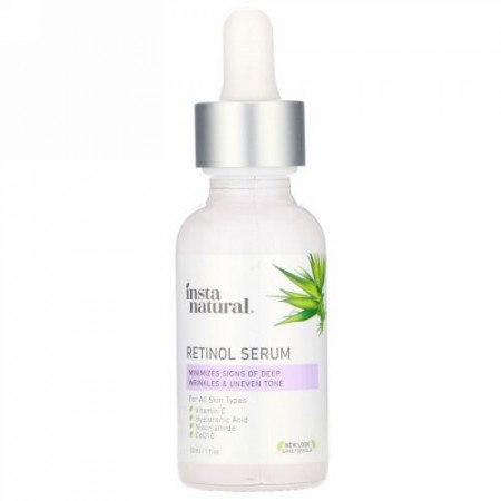 InstaNatural, レチノールセラム、ユースリストアリング、30ml（1fl oz）