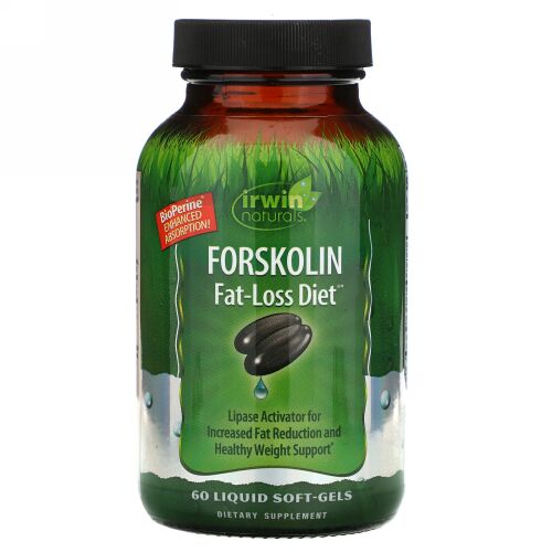 Irwin Naturals, フォースコリン、 脂肪燃焼ダイエット、 60 リキッドソフト-ジェル