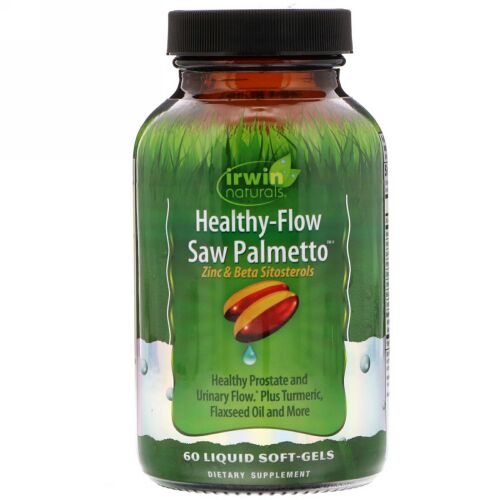 Irwin Naturals, Healthy Flow Saw Palmetto, 60 Liquid Soft-Gels (Discontinued Item)