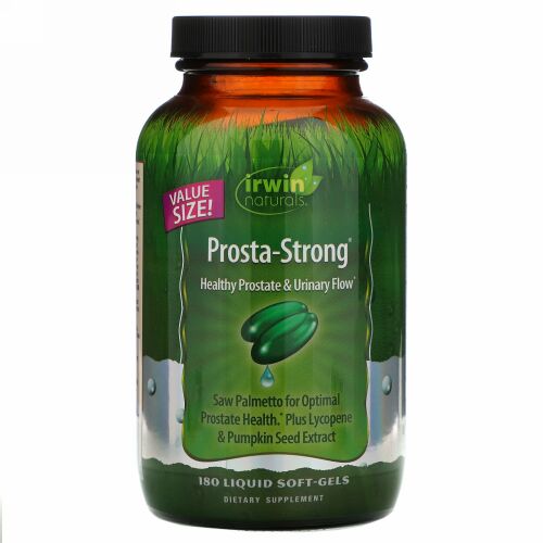 Irwin Naturals, プロスタ-ストロング®, 健康的な前立腺 & 尿流, 180 液状ソフトジェル