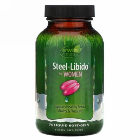 Irwin Naturals, 女性のためのスチールリビドー, 75液体ソフトゼリー