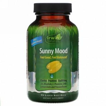 Irwin Naturals, サニームード、 75液体ソフトジェル