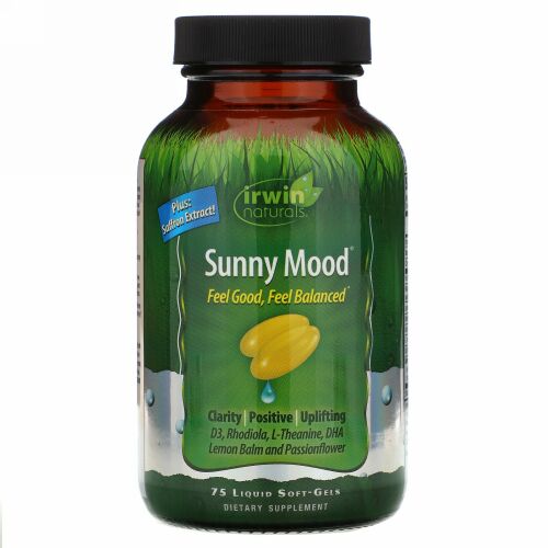 Irwin Naturals, サニームード、 75液体ソフトジェル