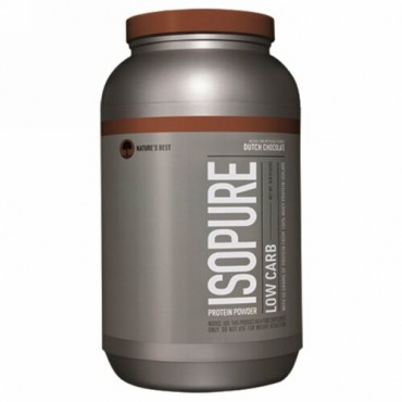 Isopure, Isopureロー・カーボ・プロテインパウダー、ダッチ・チョコレート、 3 lb. (1361 g)