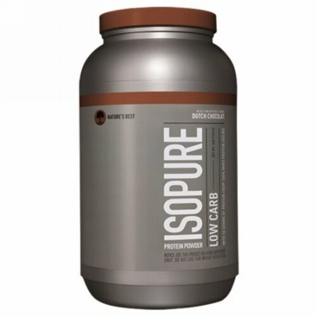 Isopure, Isopureロー・カーボ・プロテインパウダー、ダッチ・チョコレート、 3 lb. (1361 g)