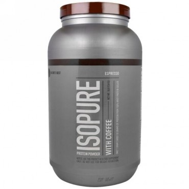 Isopure, コーヒー、エスプレッソ入りタンパクパウダー、3ポンド（1361g）