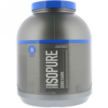 Isopure, ゼロカーブ、プロテインパウダー、クリーミーバニラ、2,04 kg