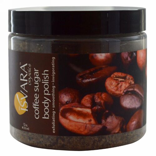 Isvara Organics, コーヒーシュガー・ボディポリッシュ, 12 オンス (355 ml)