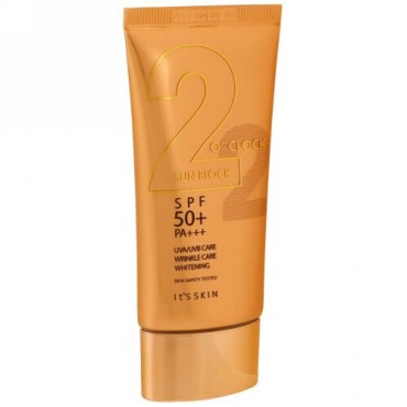 It's Skin, 2 O' Clock Sunblock, SPF 50+ PA+++, 50 ml (Discontinued Item)