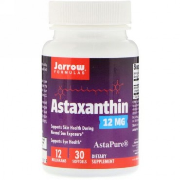 Jarrow Formulas, アスタキサンチン, 12 mg, 30ソフトジェル