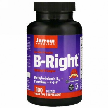 Jarrow Formulas, B-Right、植物性カプセル 100粒