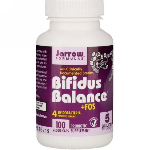 Jarrow Formulas, ビフィダスバランス®  +FOS, 100 ベジタブルカプセル (Ice)