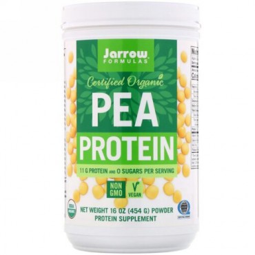 Jarrow Formulas, 認定オーガニックエンドウ豆タンパク質、454 g（16 oz）