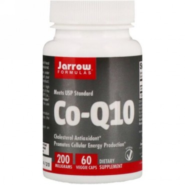 Jarrow Formulas, Co-Q10、200 mg、植物性カプセル 60粒
