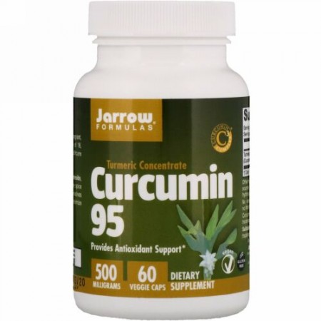 Jarrow Formulas, クルクミン95、500mg、植物性カプセル60粒