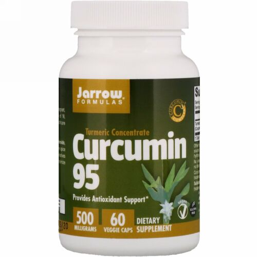 Jarrow Formulas, クルクミン95、500mg、植物性カプセル60粒