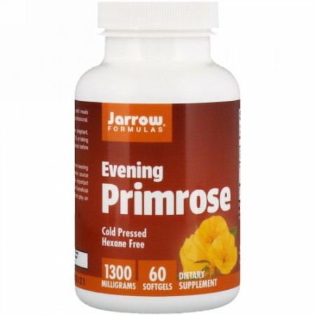 Jarrow Formulas, マツヨイグサ、1300 mg、ソフトジェル 60粒