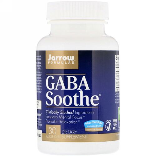 Jarrow Formulas, GABA Soothe®, 30 カプセル