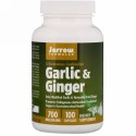 Jarrow Formulas, ニンニク＆ショウガ, 700 mg, カプセル 100粒