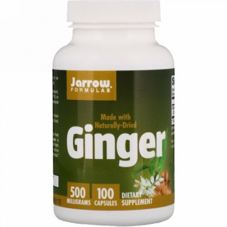Jarrow Formulas, ジンジャー、500 mg、100カプセル