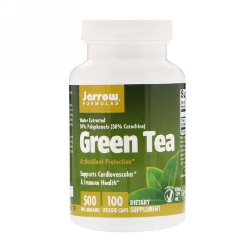 Jarrow Formulas, グリーン ティー、500 mg、ベジカプセル100個