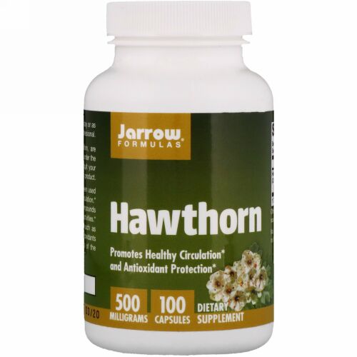 Jarrow Formulas, セイヨウサンザシ、 500mg、 100カプセル