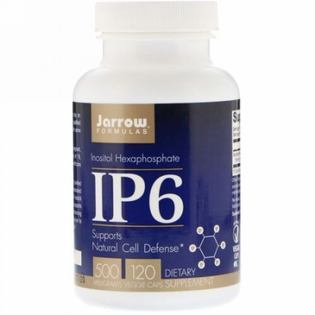 Jarrow Formulas, IP6、イトシノール6リン酸、500 mg、120野菜カプセル