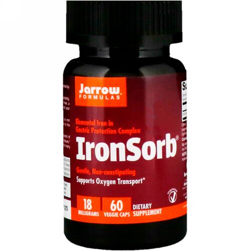 Jarrow Formulas, アイロンソーブ、 18 mg、 60ベジカプセル