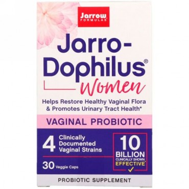 Jarrow Formulas, Jarro-Dophilus, Vaginal Probiotic, Women, 10 Billion, 30 Capsules