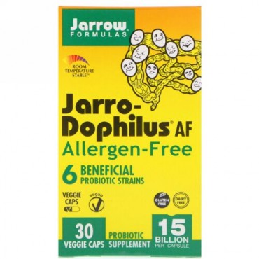 Jarrow Formulas, ジャロ・ドフィラスAF、アレルゲンフリー、150億個、植物性カプセル30錠