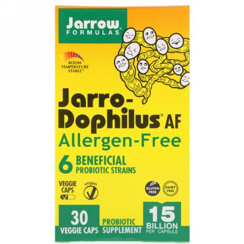 Jarrow Formulas, ジャロ・ドフィラスAF、アレルゲンフリー、150億個、植物性カプセル30錠