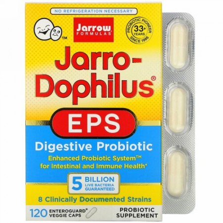 Jarrow Formulas, Jarro-Dophilus（ジャロ-ドフィルス）EPS、50億、ベジカプセル120粒