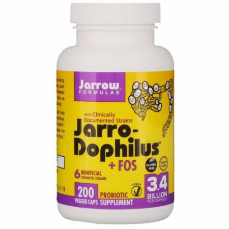 Jarrow Formulas, ジャロドフィラス + FOS, 200 カプセル (Ice)