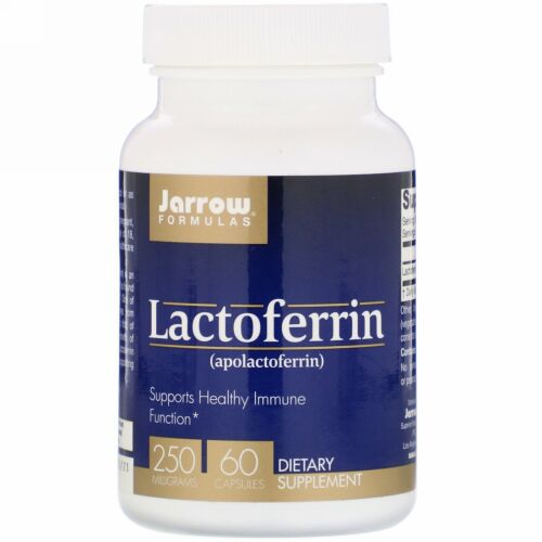 Jarrow Formulas, ラクトフェリン、 250 mg、カプセル 60 粒