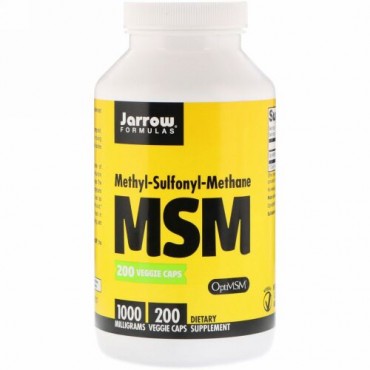 Jarrow Formulas, MSM、1,000 mg、植物性カプセル 200粒