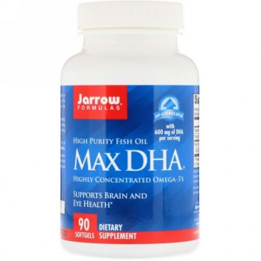 Jarrow Formulas, マックスDHA、ソフトジェル90粒