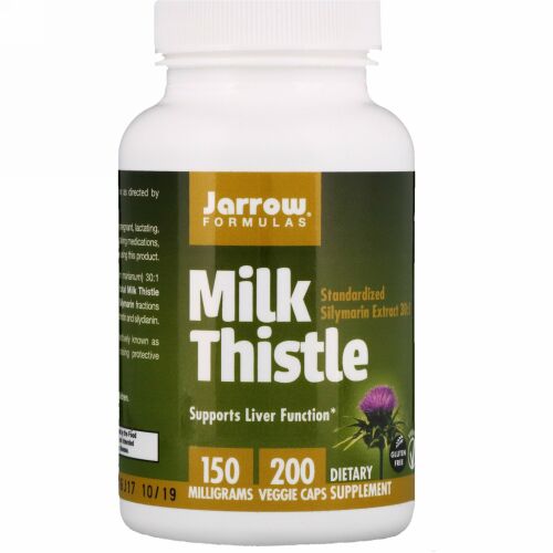 Jarrow Formulas, ミルクシッスル、150mg、植物性カプセル 200粒