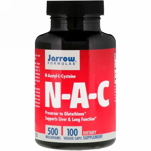 Jarrow Formulas, N-A-C N-アセチル-L-システイン、500mg、ベジカプセル100粒