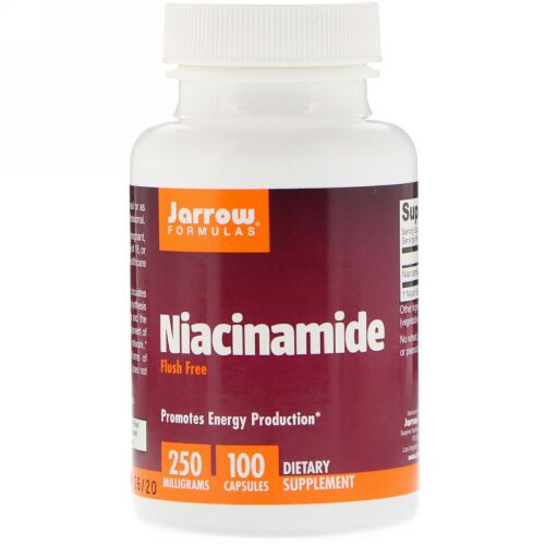 Jarrow Formulas, ナイアシンアミド, 250 mg, 100 カプセル