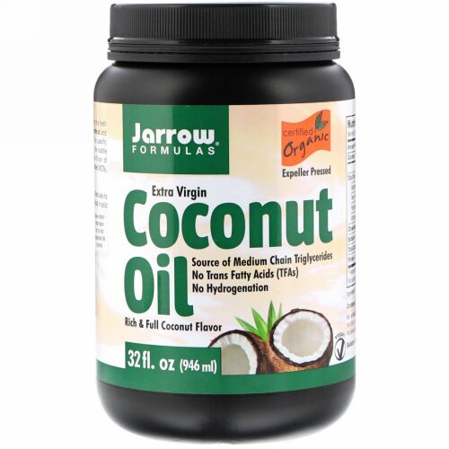 Jarrow Formulas, オーガニック・エクストラバージン・ココナッツオイル、エクスペラープレス、32 fl oz (946 ml)